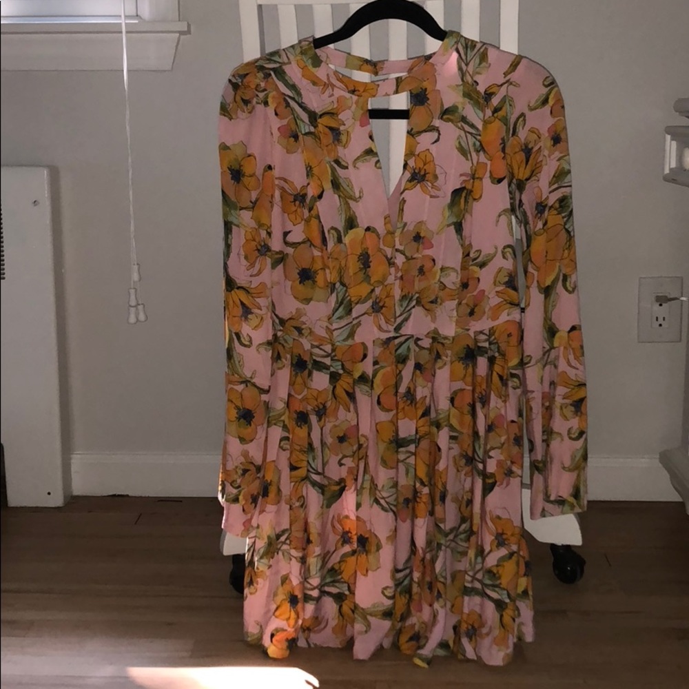 Free People floral mini dress